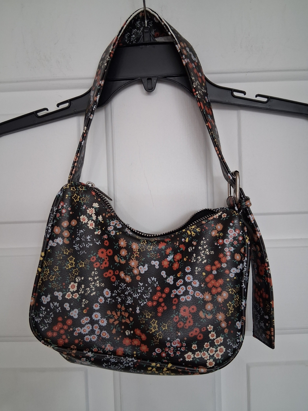 Wild Fable Floral Black Small Shoulder Buckle Tote Bag Mini Purse Girls Teens